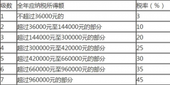 个人所得税税率表计算器(个人收入所得税计算方法)